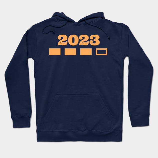 2023 new year t-shirt with progress bar Hoodie by Apparels2022